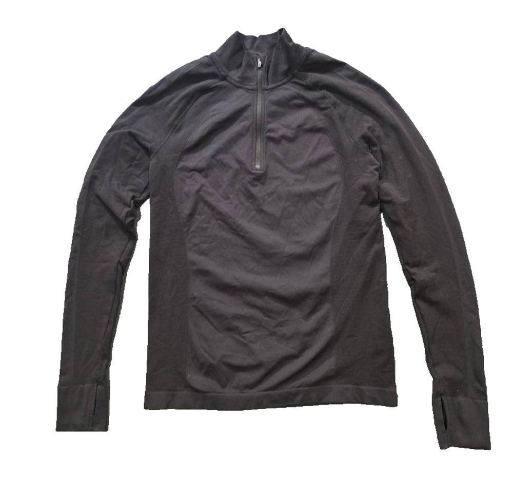 Sweaty Betty Thermodynamic Half Zip Running Top sport Y2K Black M A010037